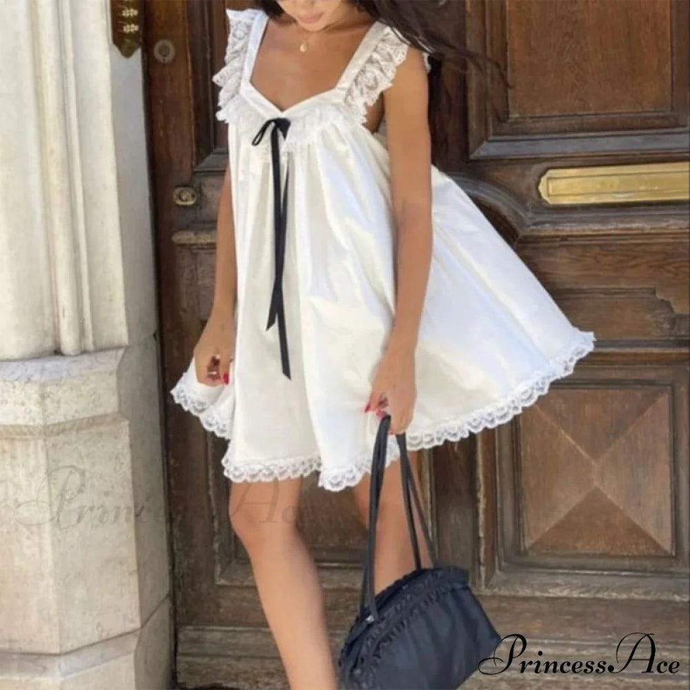 Satin Knot Infant Mini Dress minidress-250223