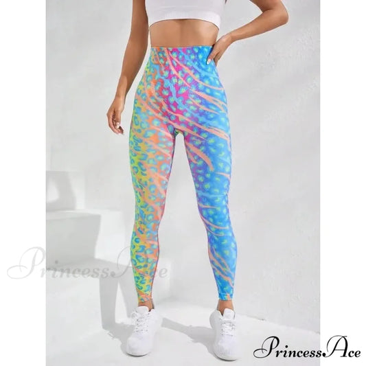 Seamless Tie Dye High Waist Butt Lift Yoga Legging