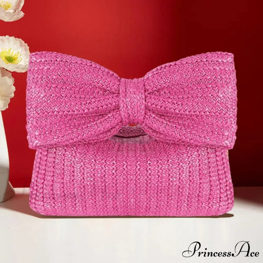 Seaside Arc Form Straw Clutch Wristlet wristlet-250126