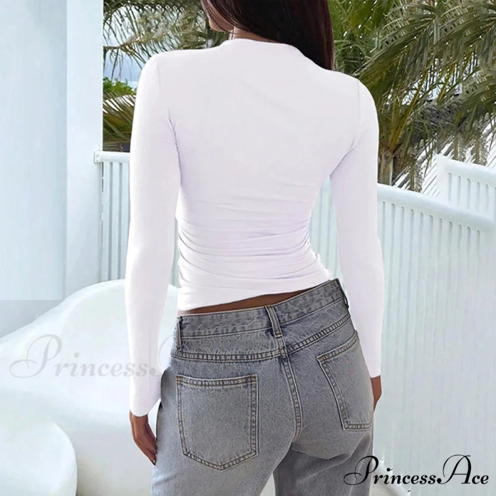 Seductive Short Chest Sophisticated Shirt Jumper swraters-241228
