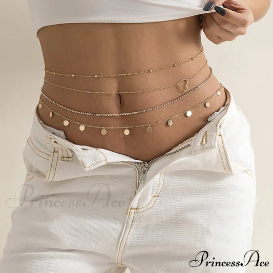 Set Heart Waist Chain of - Rhinestone 4