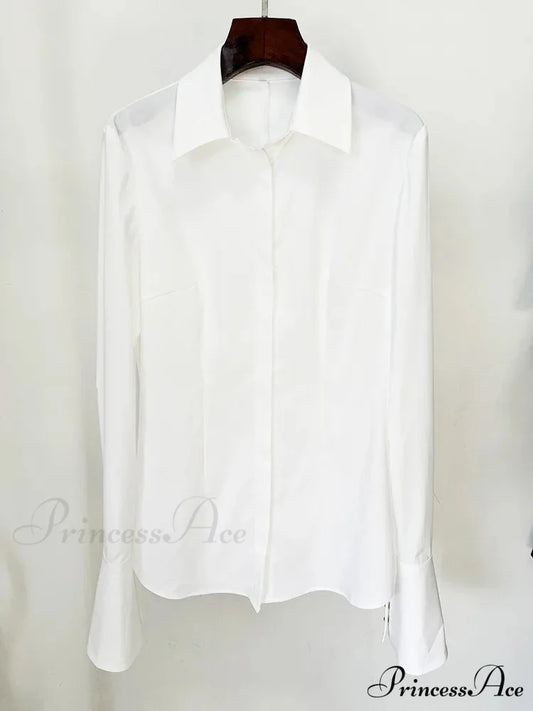 Sexy Skirts Two Piece Set Long Sleeve High Waist Christmas Party Dress WHITE / S