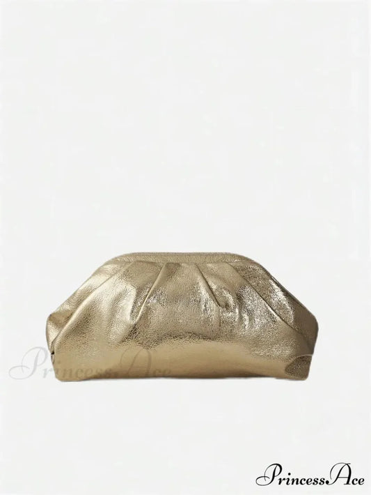 Shimmering Elephant Design Opulent Sky Dinner Pouch golden / (20cm clutchbag-250126