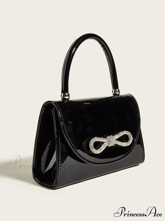 Shiny Gem Evening Clutch Marriage Bag Black clutchbag-250126