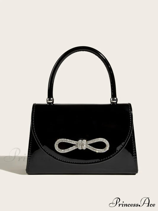 Shiny Gem Evening Clutch Marriage Bag Black clutchbag-250126