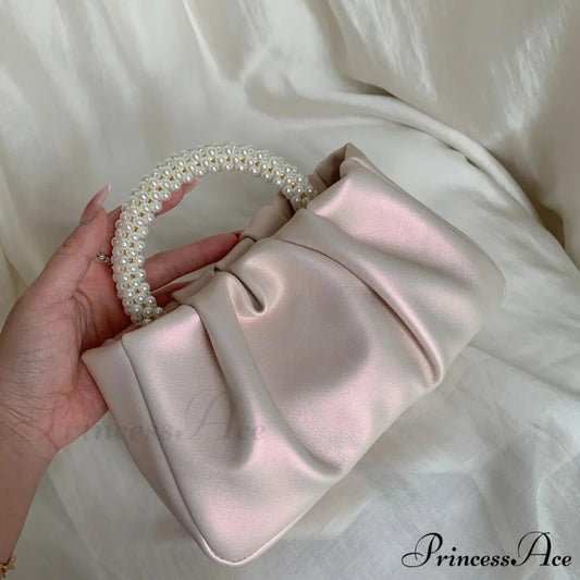 Shiny Grip Evening Purse Handbag Pink handbag-250126