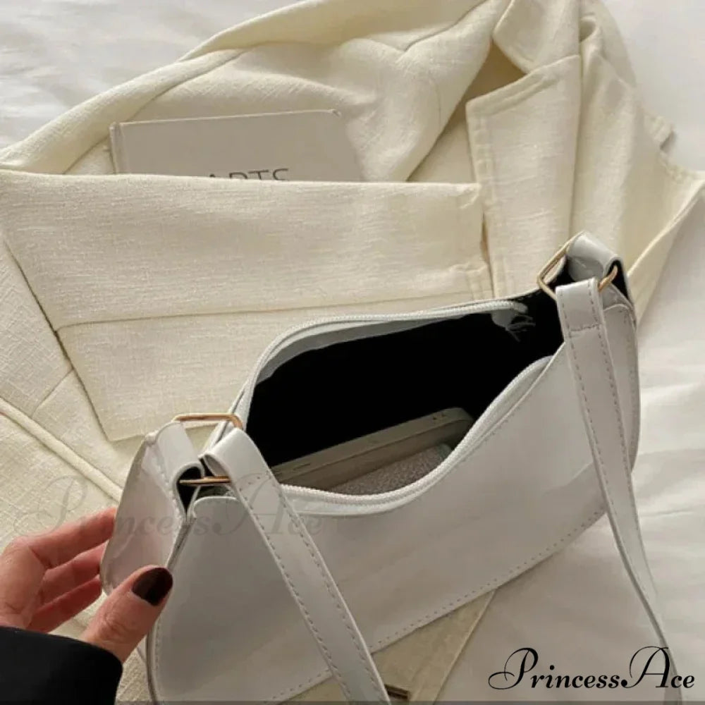 Shiny Leather Designer Shoulder Purse shoulder-250126