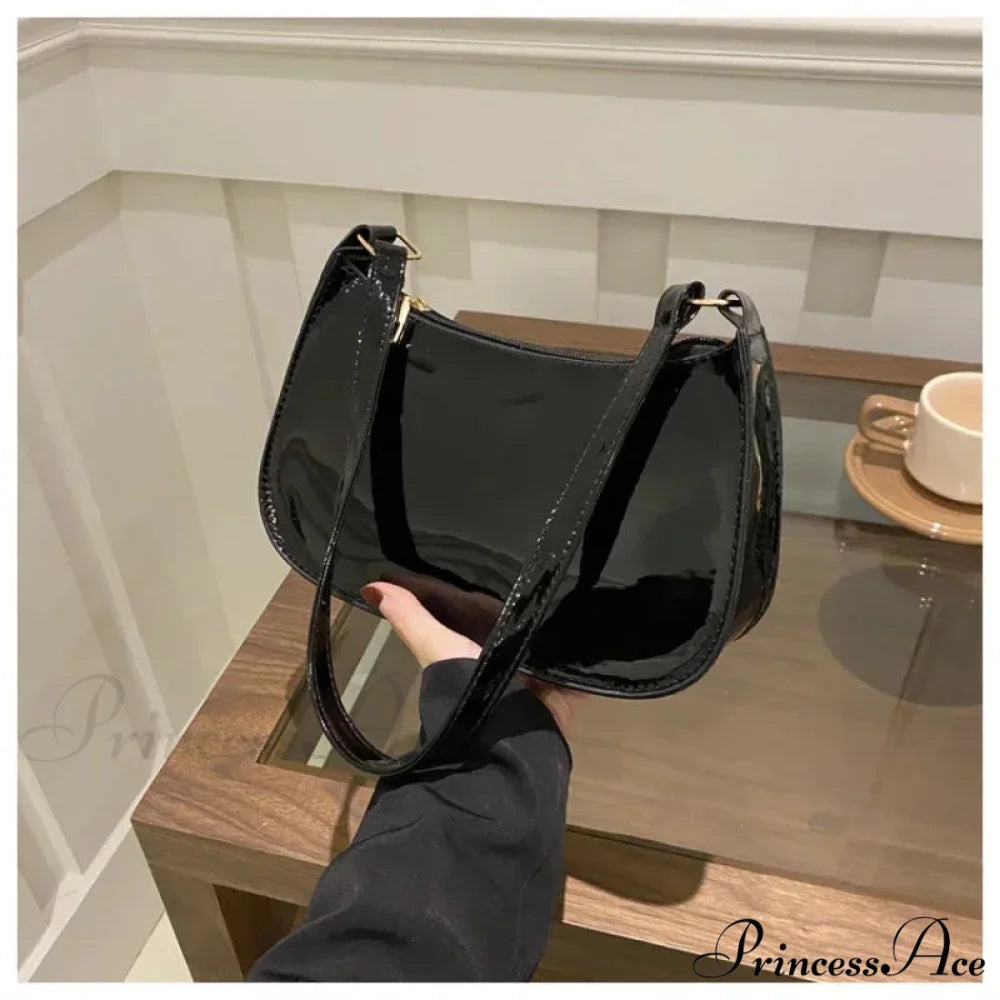 Shiny Leather Designer Shoulder Purse shoulder-250126