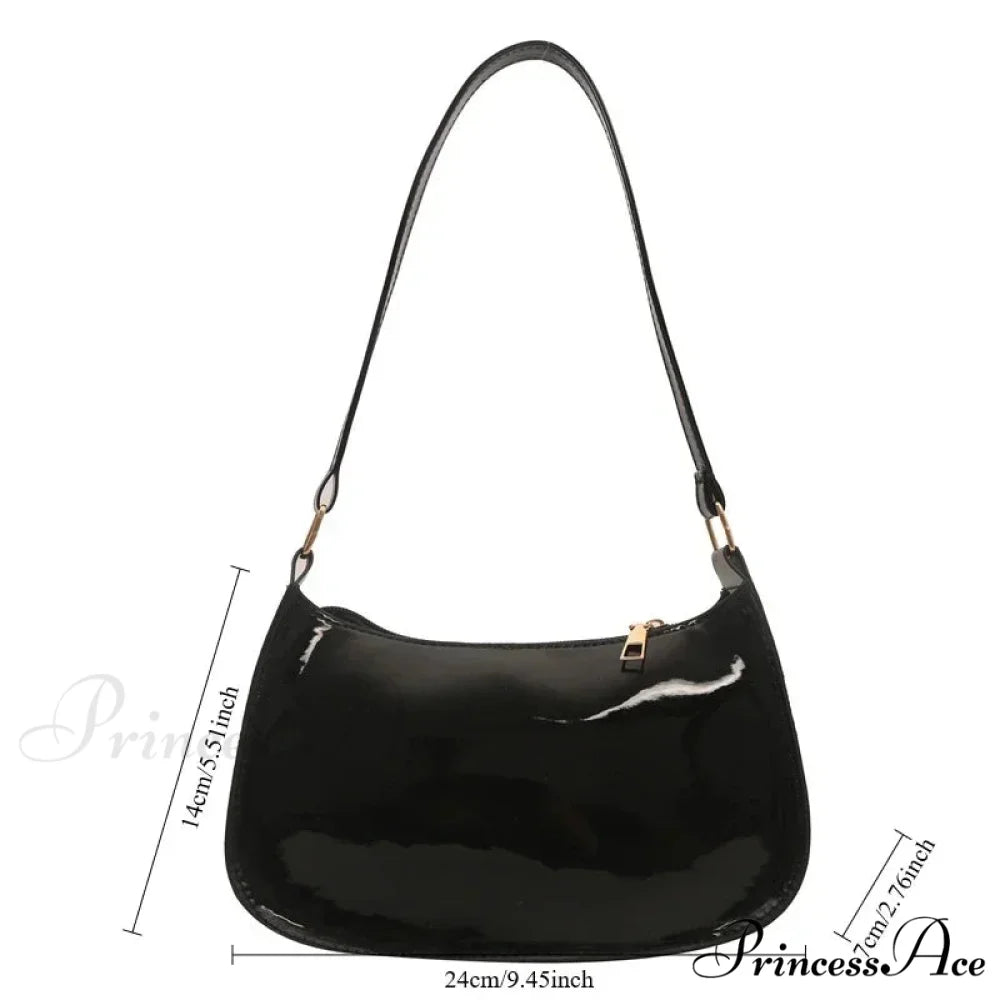 Shiny Leather Designer Shoulder Purse shoulder-250126
