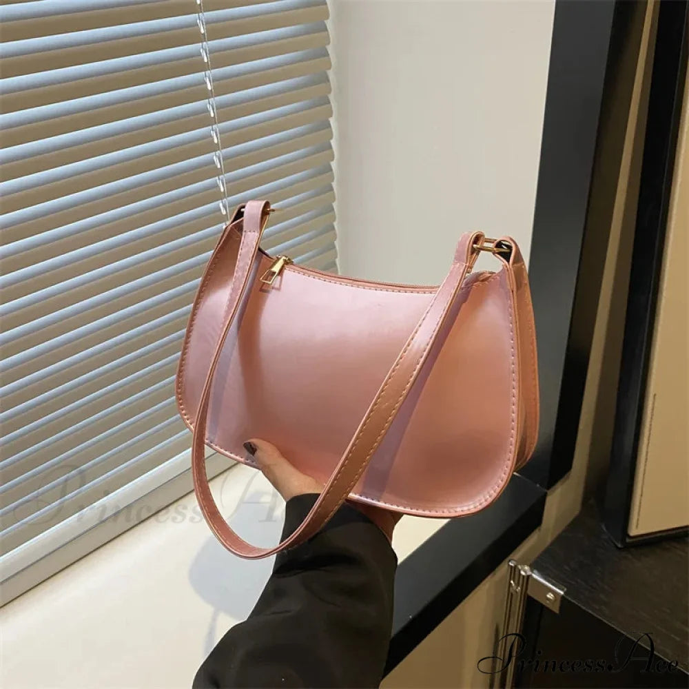 Shiny Leather Flexible Style Shoulder Bag shoulder-250126