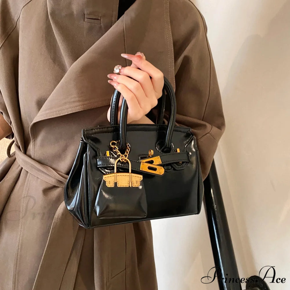 Simple High-Quality Women’s Fashion Handbag HUASHANG-2056-HEI handbag-250126