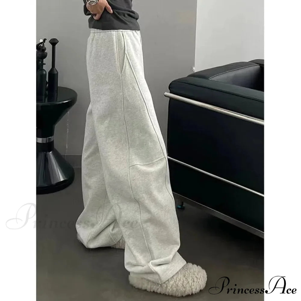 Simple Large Y2K Women Sweatpants Trousers pants-241228