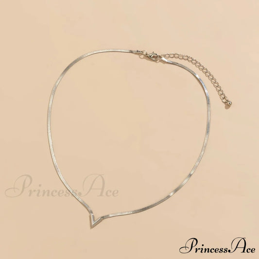 Simple Men’s Jewelry Creative V-shaped Necklace