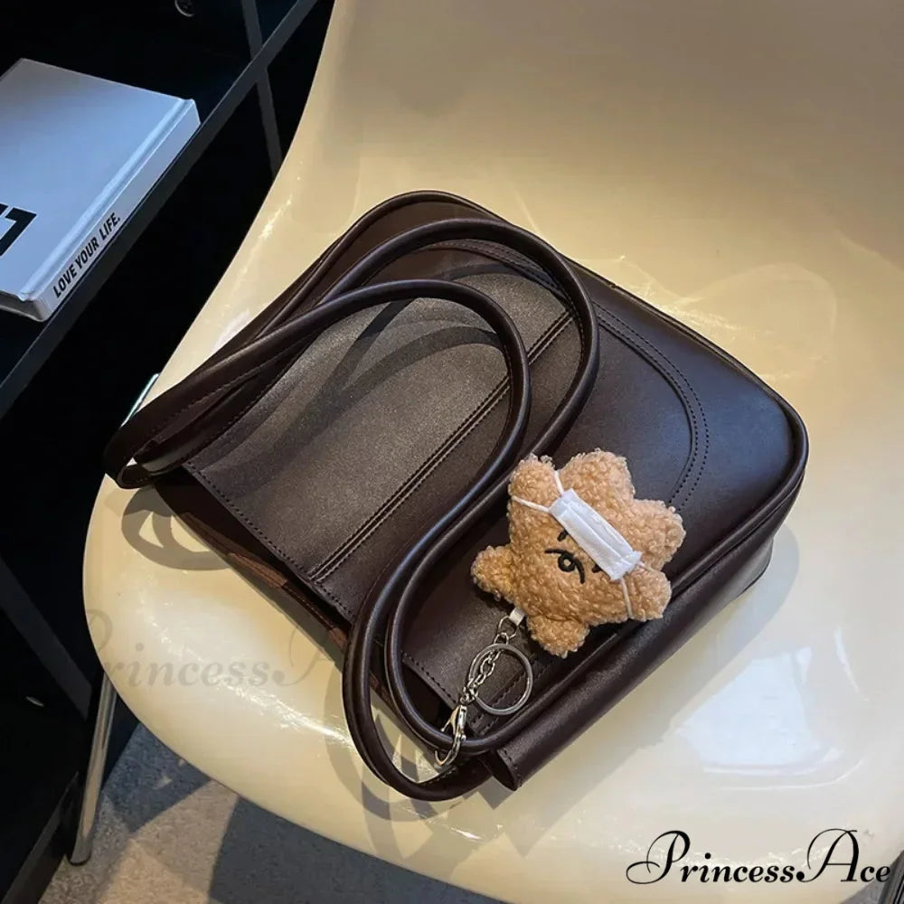 Simple PU Leather Shoulder Bag shoulder-250126