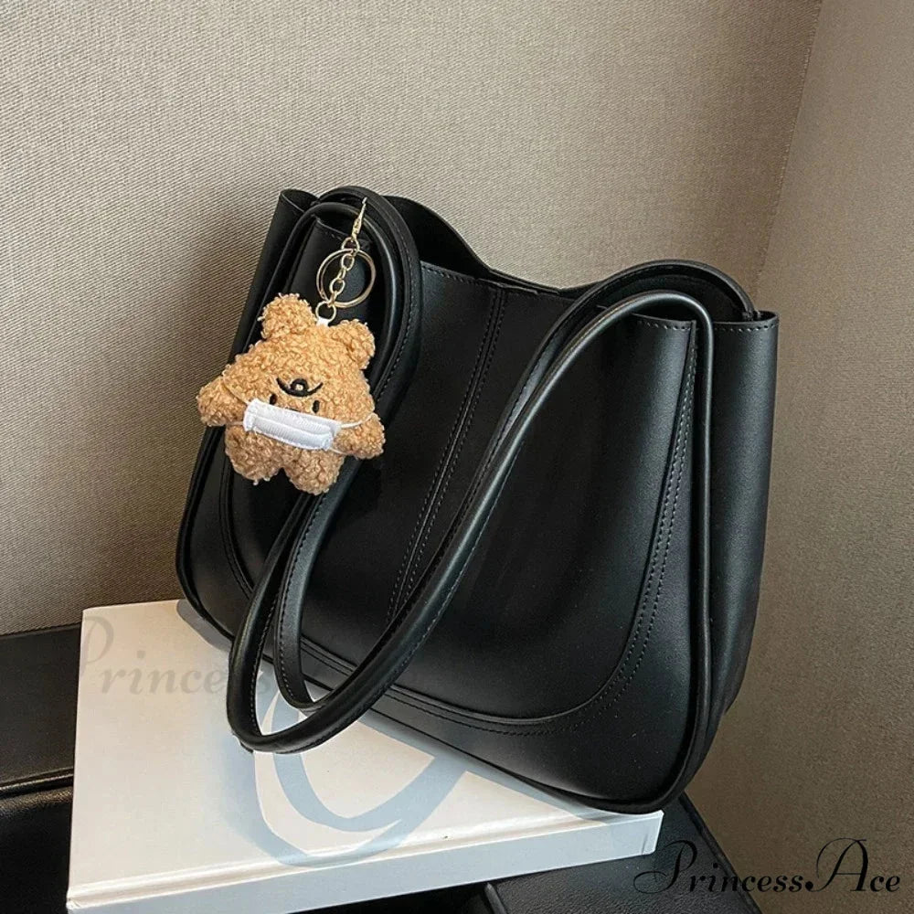 Simple PU Leather Shoulder Bag shoulder-250126