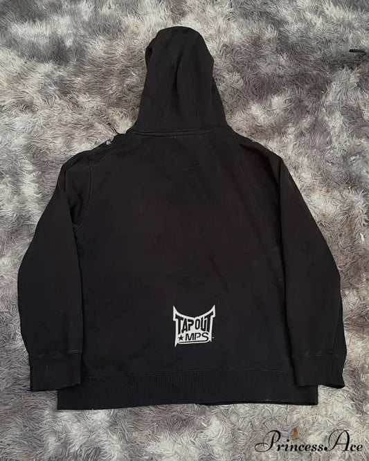 Skeleton Pattern Hooded Sweater hoodies-241228