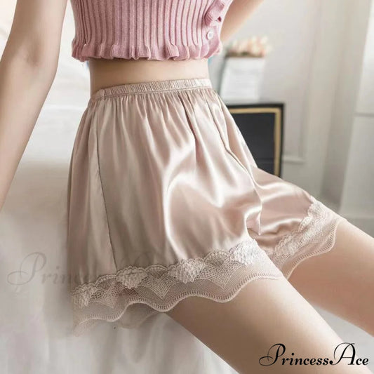 Sleeping Shorts Pajamas Shorts Khaki / S