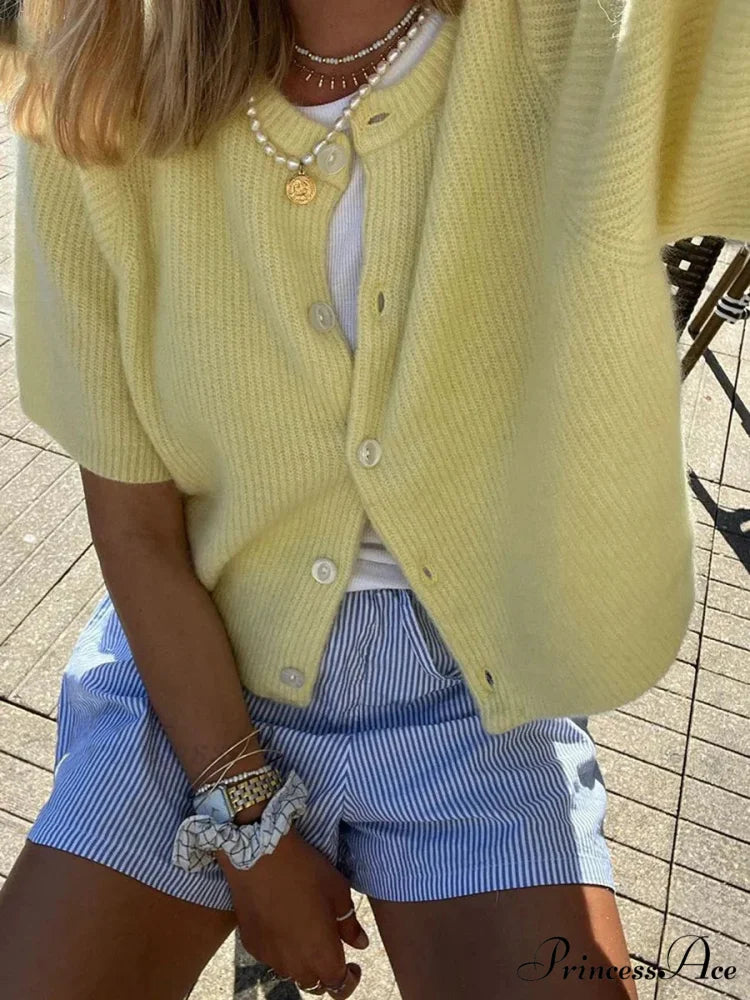 Sleeveless Circular Neck Button-Up Cardigan cardigans-241228