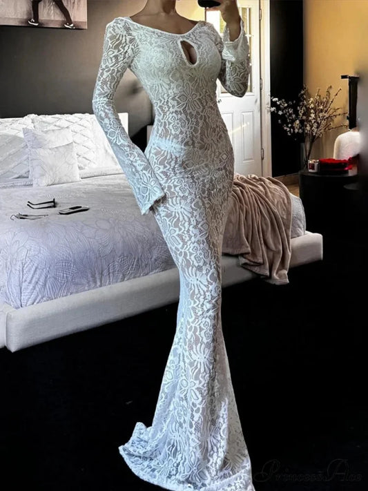 Sleeveless Ivory Lace Transparent Floral Dress floraldress-250126