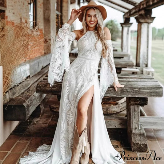 Sleeveless Neckline Extended Tail Evening Marriage Gown lvory white / 2 weddingdress-250223