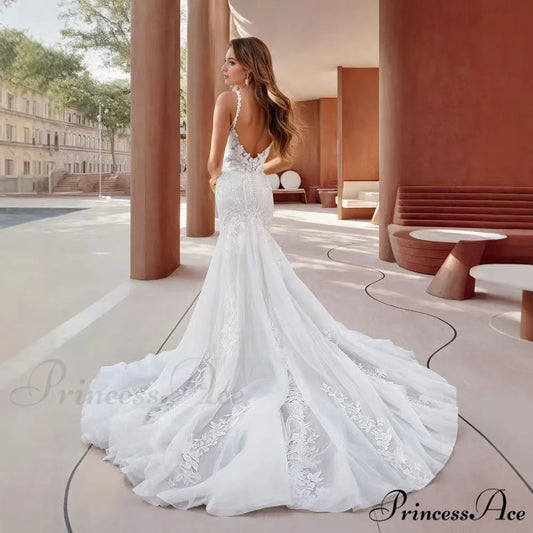 Sleeveless Silk Trumpet Bridal Wedding Gown White / 2 weddingdress-250223