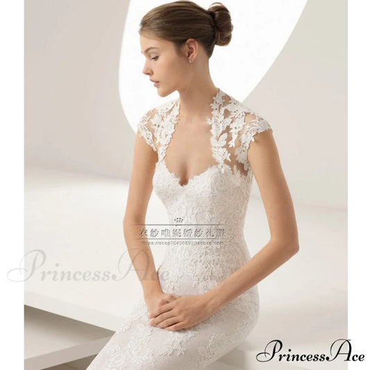 Sleeveless Trumpet Basic Bridal Gown weddingdress-250223
