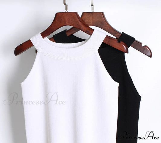 Slim Knitting Halter Camisole Tops