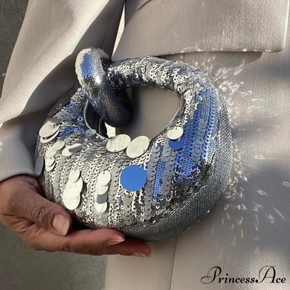 Small Crescent Evening Clutch Wristlet wristlet-250126