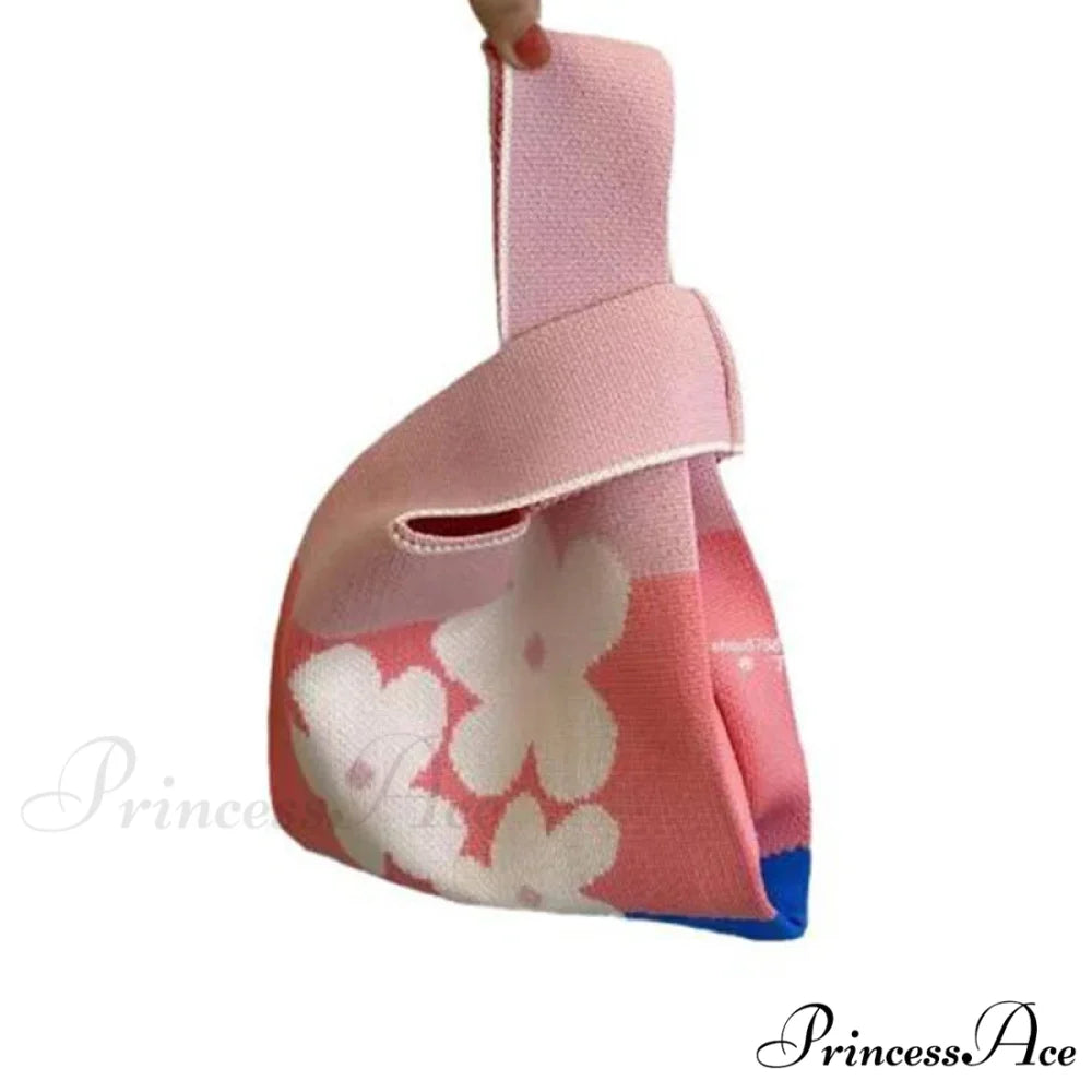 Small Knot Handcrafted Knit Bucket Purse color4 handbag-250126