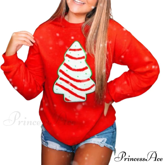 Snowflake Embroidered Christmas Hoodie Blue / S Christmas Hoodies-L