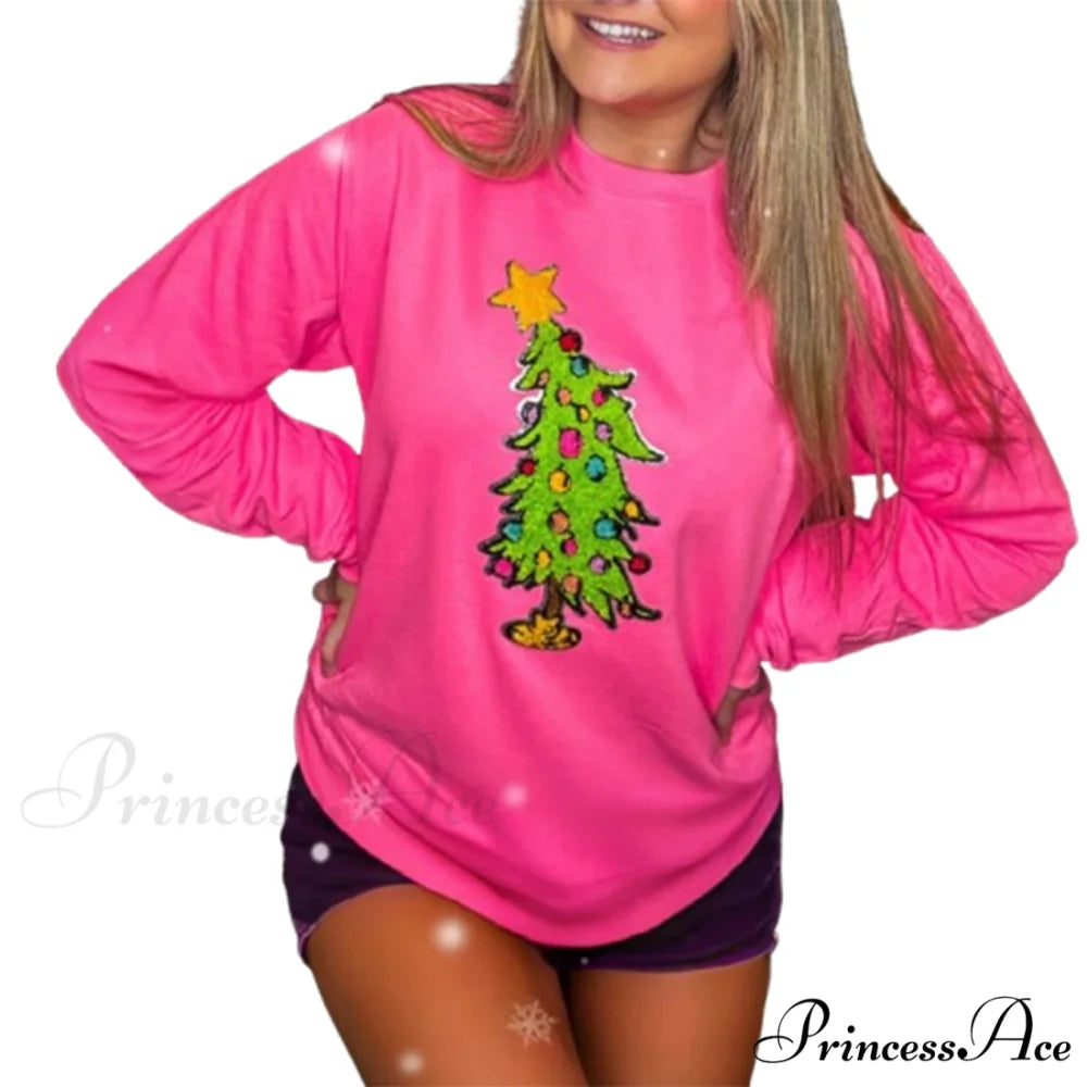 Snowflake Embroidered Christmas Hoodie Brown / S Christmas Hoodies-L
