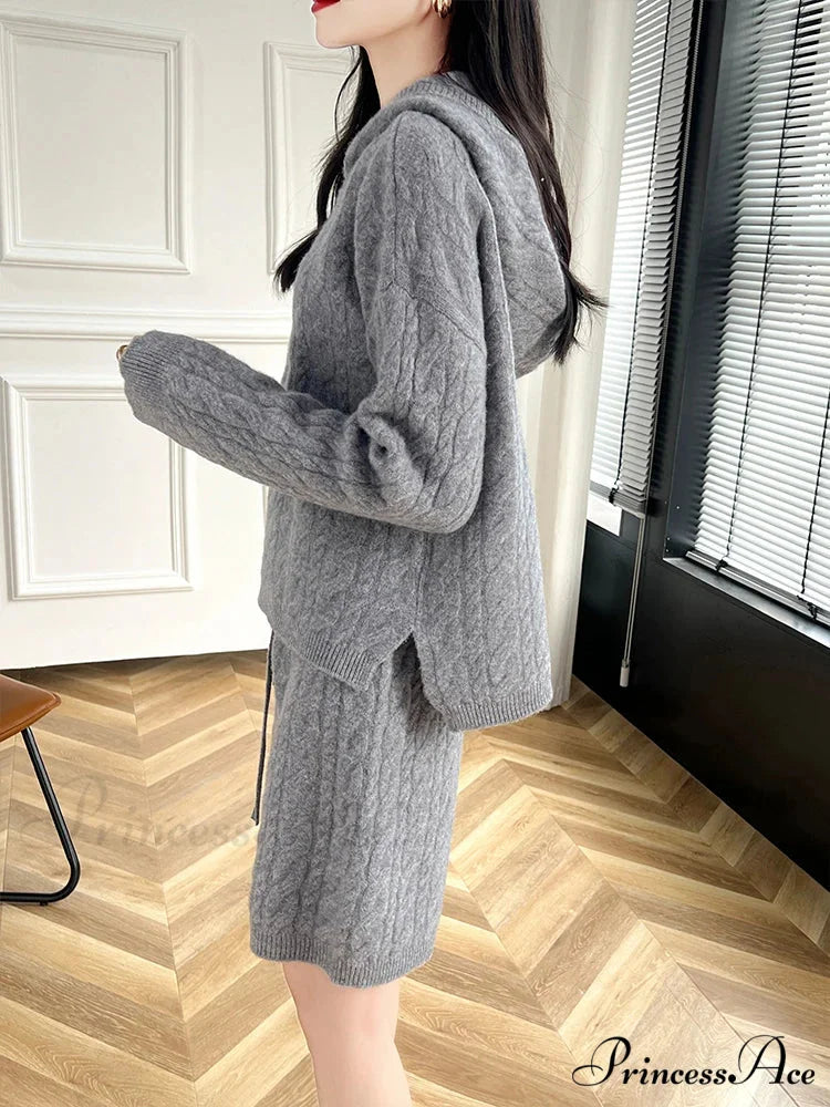 Soft Wool Sweater Suit Luxurious Sweater swraters-241228