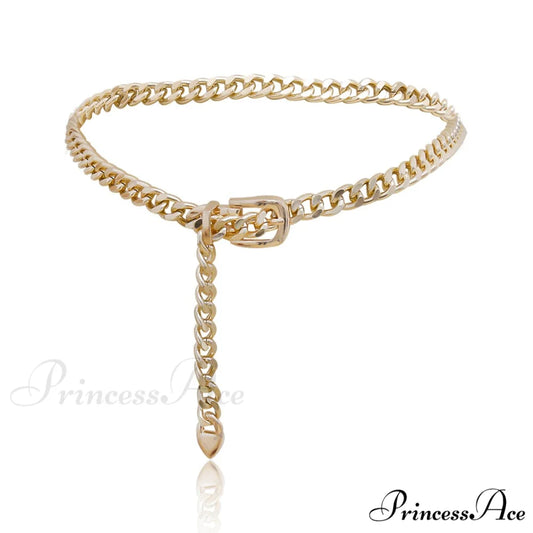 Solid Chain Waist with Buckle