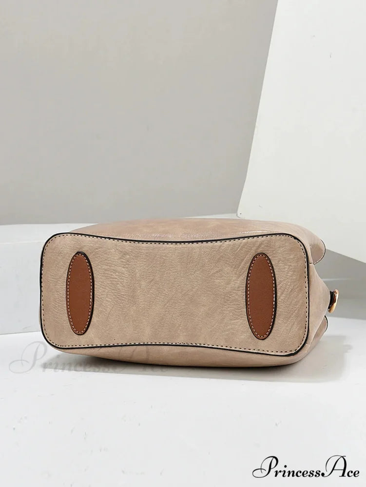 Solid Hue Basic Elderly Women’s Crossbody Purse handbag-250126