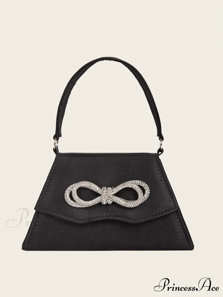 Sophisticated Silk Gem Bow Wedding Clutch Bag clutchbag-250126