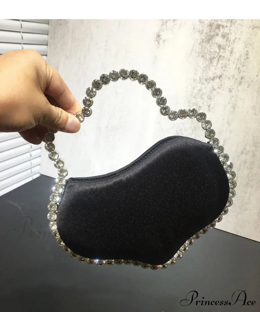 Sparkling Diamond Cloud Shape Evening Wristlet color same picture wristlet-250126