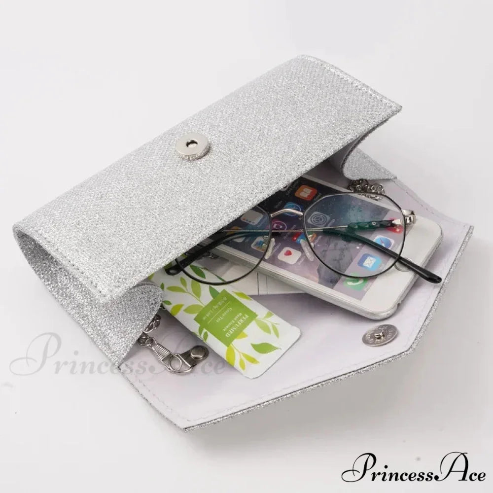 Sparkling Envelope Evening Clutch Women’s Day Wedding Party Crossbody Bag clutchbag-250126