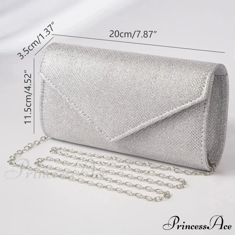 Sparkling Envelope Evening Clutch Women’s Day Wedding Party Crossbody Bag clutchbag-250126