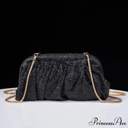 Sparkling Gem Wedding Purse Wristlet Black wristlet-250126