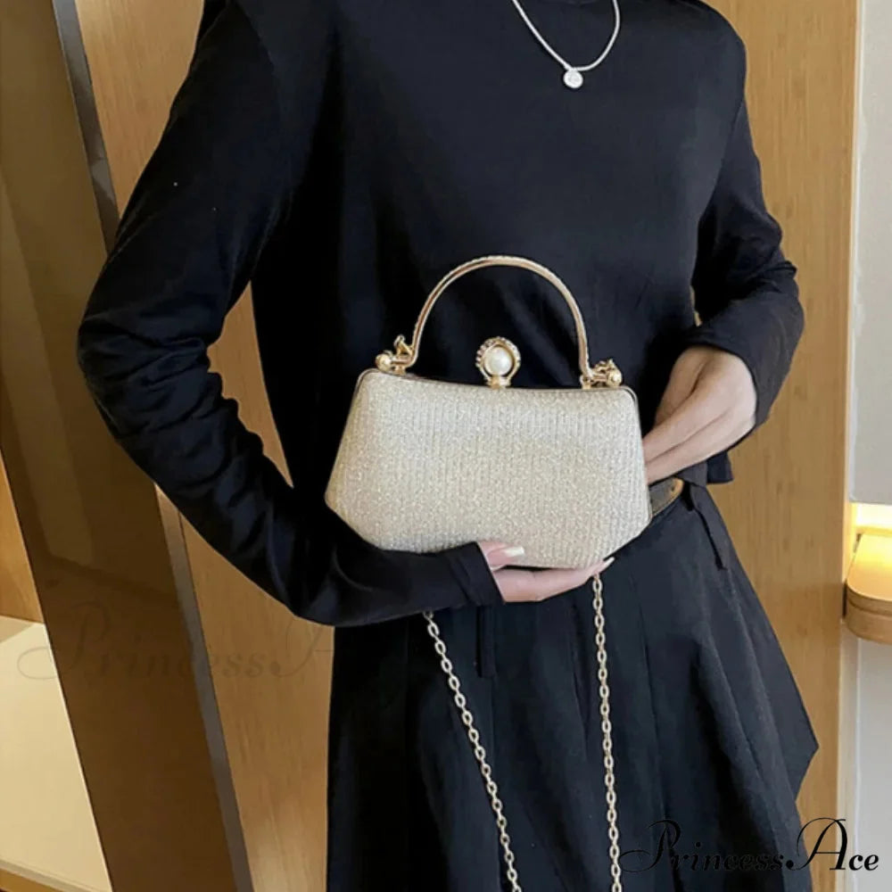 Sparkling Night Feast Wrist Pouch Gemstone Clutch Pouch clutchbag-250126