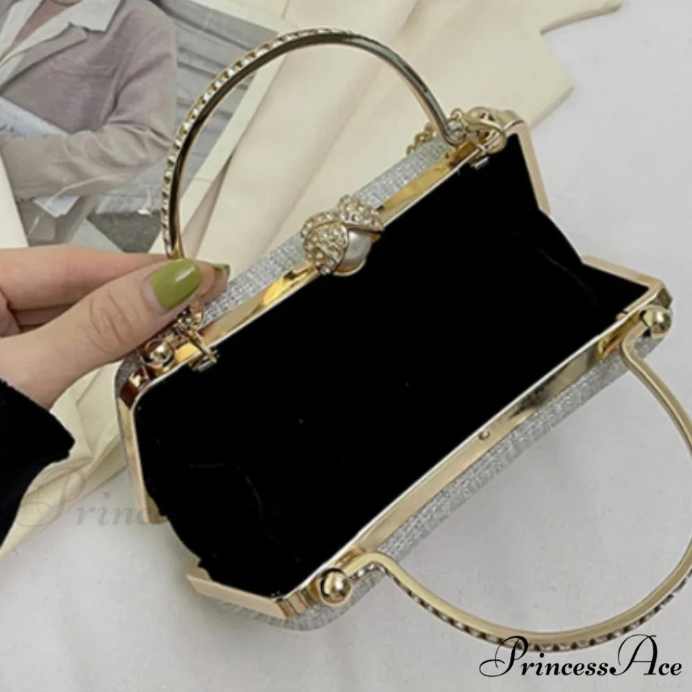 Sparkling Night Feast Wrist Pouch Gemstone Clutch Pouch clutchbag-250126
