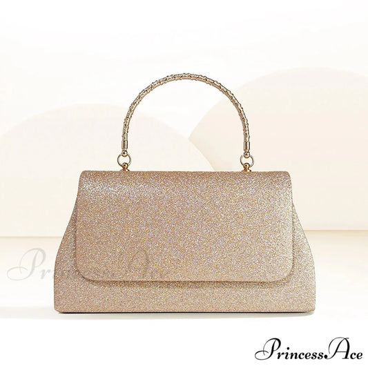 Sparkling Sequin Evening Clutch Handbags Crossbody Bag Gold clutchbag-250126