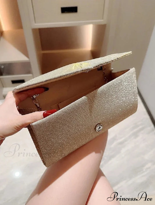 Sparkling Supper Purse Marriage Evening Grey Crossbody Bag clutchbag-250126