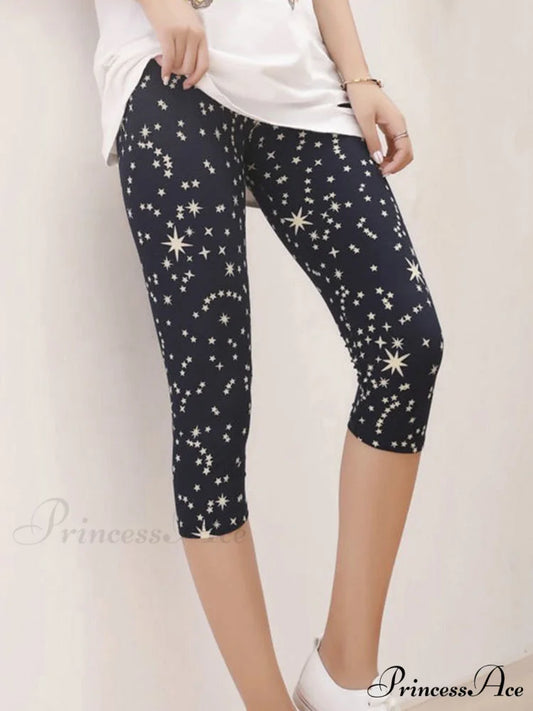 Sportswear Mujer Print Capris Pants