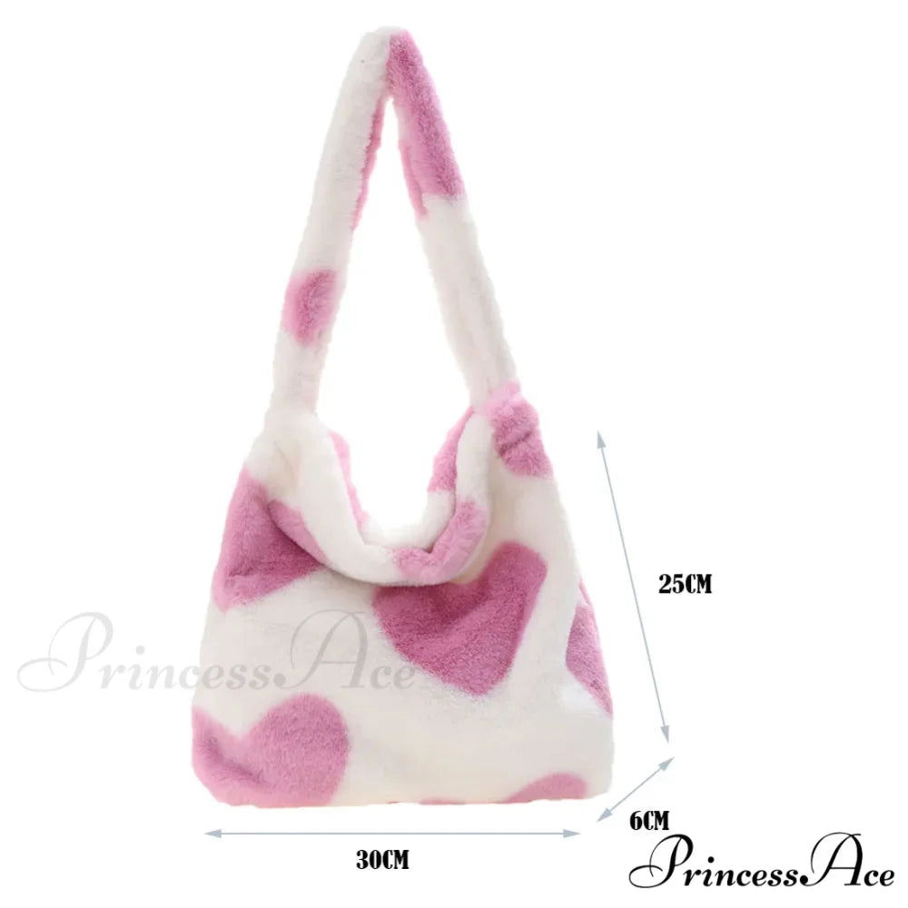 Spotted Affection Heart Design Underarm Shoulder Purse shoulder-250126