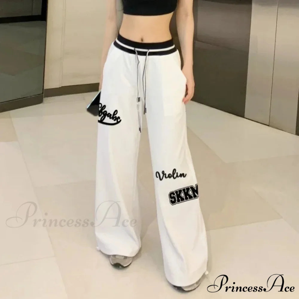 Spring Ivory Gyaru Trousers pants-241228