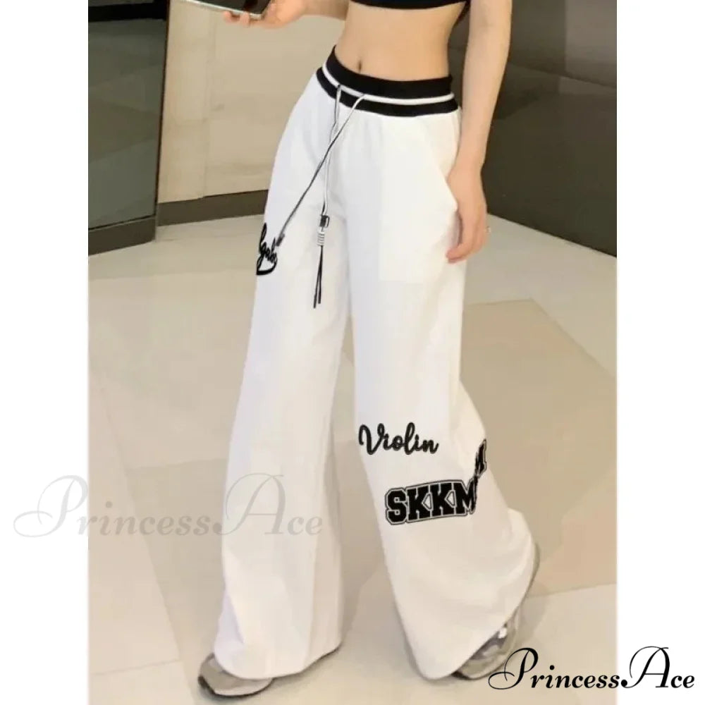Spring Ivory Gyaru Trousers White / S pants-241228