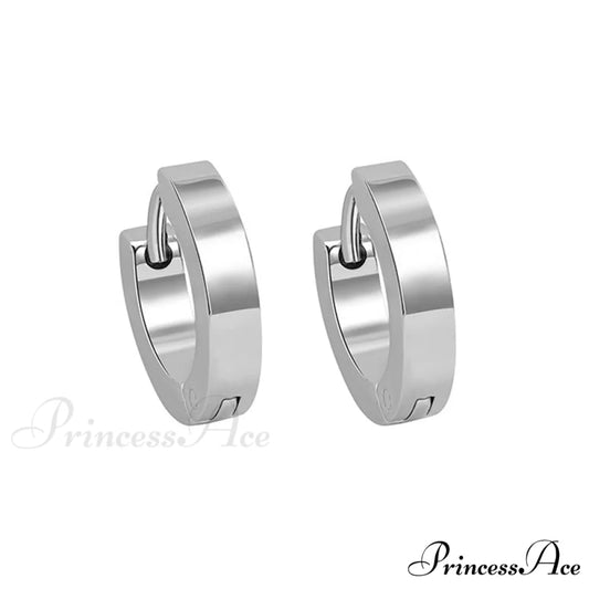 Stainless Steel Rainbow Colorful Hoop Earrings