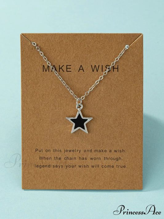 Star Pendant Necklace Silver / one-size