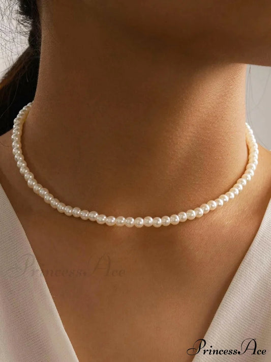 Starlight Charming Pearl Necklace White / One Size